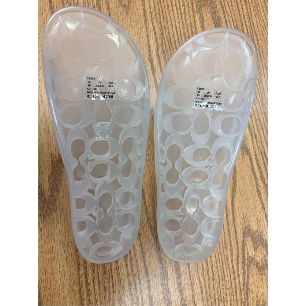 Coach clear slides, NWOB